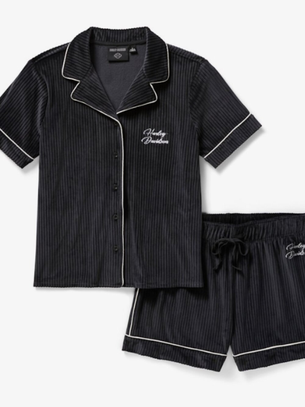 Women's Velour Pajama Short Set